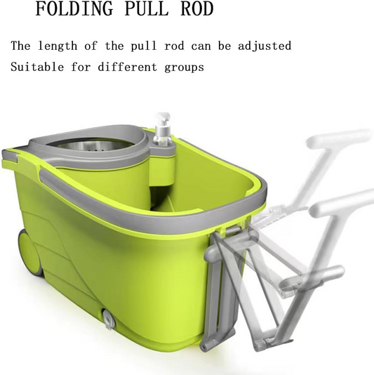 Spin Mop and Bucket with Wheels 360° Spinning Mop Floor Cleaning System