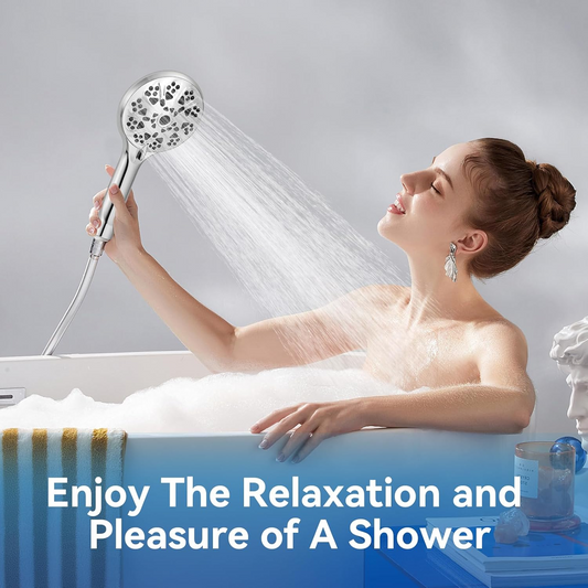 Shower Head, 9 Functions Spray Settings Handheld Showerhead