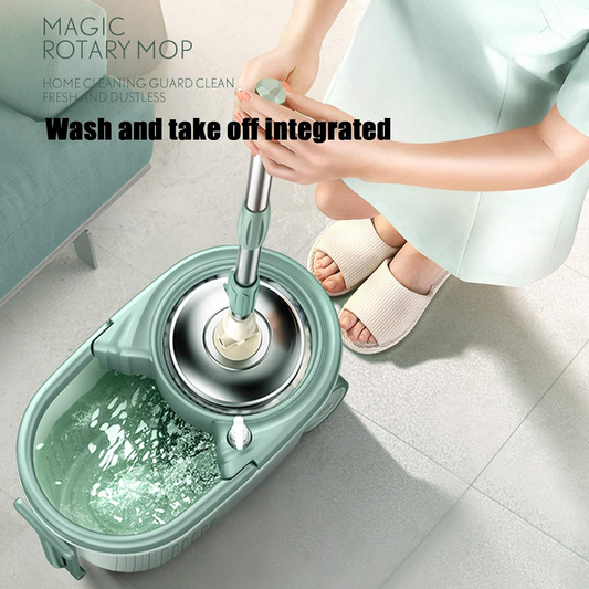 Spin Mop with Basket - System Stainless Steel 360°