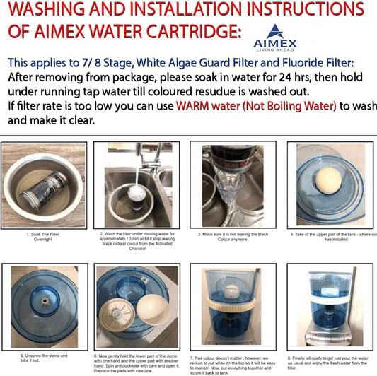 Aimex 7-Stage BPA-Free Water Filter for Chlorine