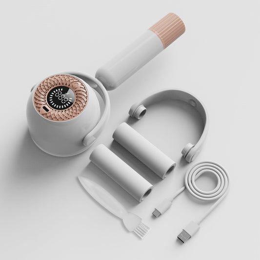 2-in-1 Fabric Shaver & Sticky Roller - USB Rechargeable Lint Remover