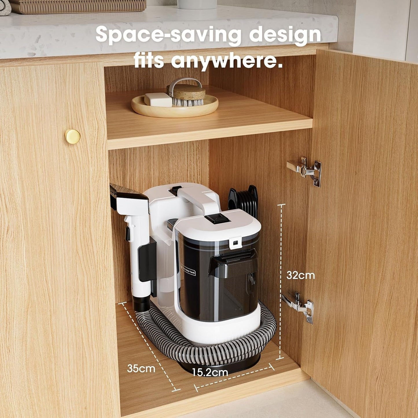 Carpet Spot Cleaner 450W Motor - 13.5Kpa Suction Upholstery Cleaner Machine, Handheld Portable Carpet Cleaner with Self-Cleaning Deep Cleaning for Pet Stain, Couch, Area Rug and Car