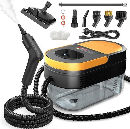 Steam Cleaner, 3-Level Adjustable Handle, 15s Heat-Up, 1.6L Tank