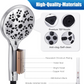 Shower Head, 9 Functions Spray Settings Handheld Showerhead