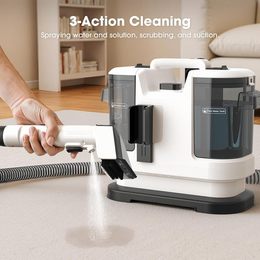 Carpet Spot Cleaner 450W Motor - 13.5Kpa Suction Upholstery Cleaner Machine, Handheld Portable Carpet Cleaner with Self-Cleaning Deep Cleaning for Pet Stain, Couch, Area Rug and Car