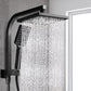Cefito 8'' Rain Shower Head Set Handheld Square High Pressure Black