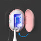 2 Pcs Pink Portable Mini Toothbrush Sanitizer - Compact Travel UV-C Sterilizer for Home and Travel Use