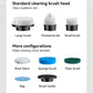 Black and white 9-in-1 Cordless Electric Cleaning Brush with Rechargeable Battery and Extendable Handle, Multi-Function Scrubber for Kitchen, Bathroom, and Home Cleaning