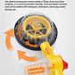 Yellow and Black Rotating Car Washing Brush with Foam Sprayer, High-Pressure Cleaning Tool, 5m Hose Kit for Convenient Vehicle Cleaning