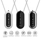 Black Personal Wearable Air Purifier Necklace - USB Rechargeable Ionizer for Cleaner Air On-The-Go