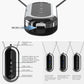 Black Personal Wearable Air Purifier Necklace - USB Rechargeable Ionizer for Cleaner Air On-The-Go