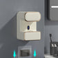 Automatic Toothpaste Dispenser with UVC Toothbrush Sterilizer & Holder - Wall Mounted, Rechargeable(green)