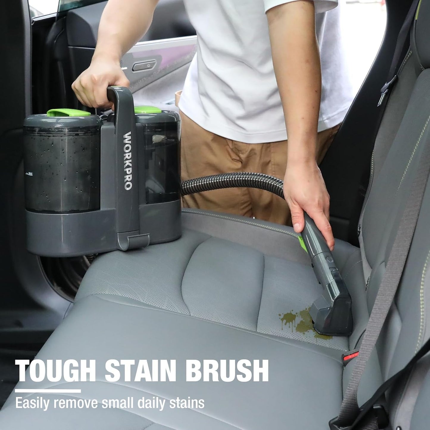 Carpet and Upholstery Cleaner, Portable Spot Cleaner 450W Lightweight Handheld Deep Cleaner Machine for Pet Stains,Rug, Mattress, Car Seat and Curtain