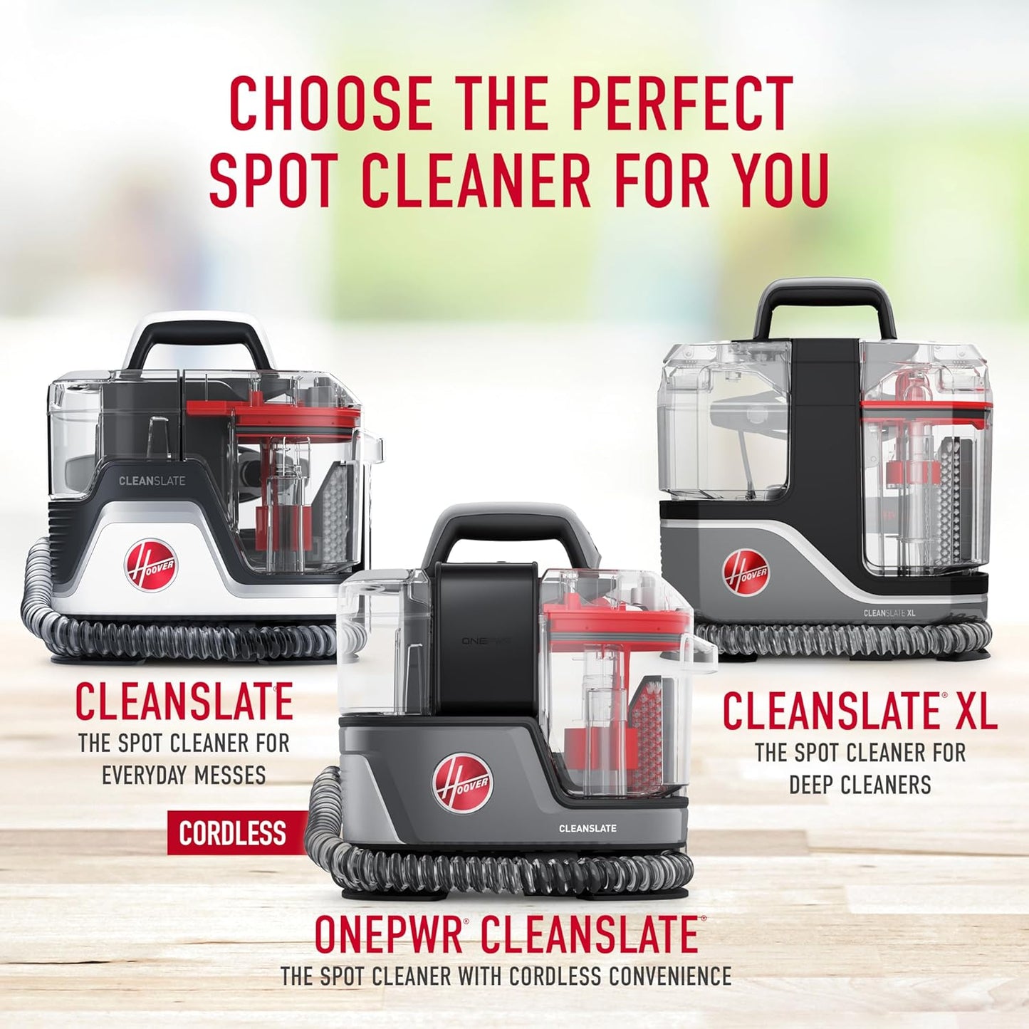 Hoover CleanSlate Spot Cleaner, Powerful Portable Carpet and Upholstery Washer